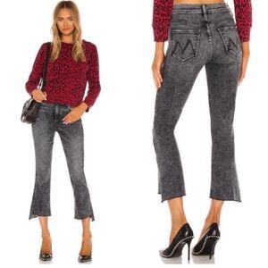 MOTHER The Insider Crop step fray jeans